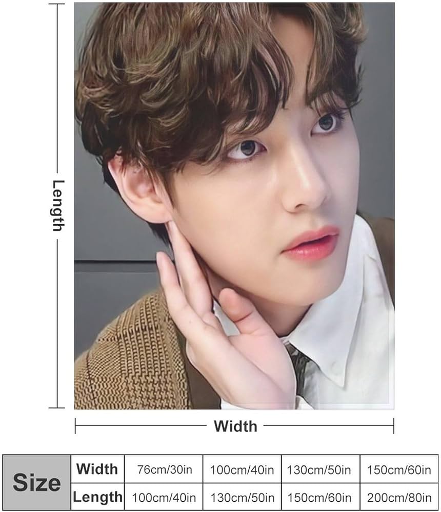 Amazon｜BTS-V ブランケット 掛け毛布 洗える 耐久性 毛布 フランネル